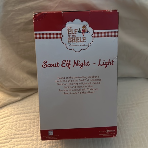 Elf on the Shelf nightlight in box Scout Elf night time sky in window Xmas nice - Picture 7 of 16